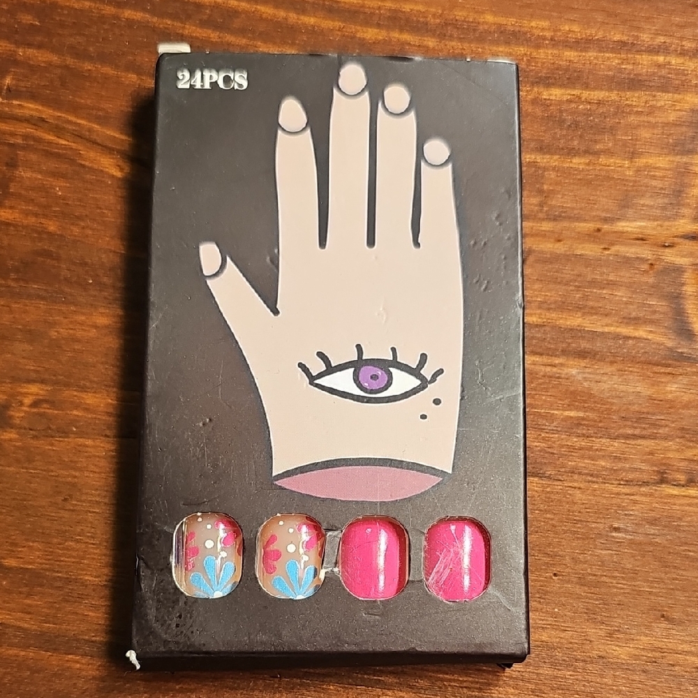 Pink and Blue Nail Art Set